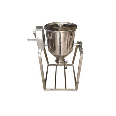 China Manual Powder Stainless Steel Chemical Powder Mixer Operate Dry Powder Material Hand Crank Mixer for sale