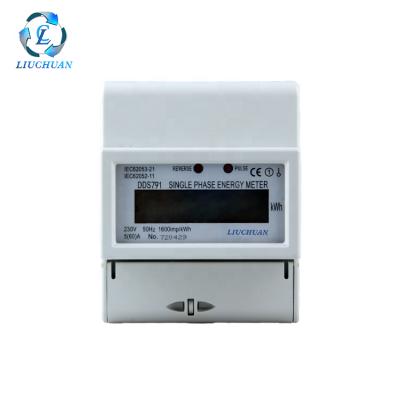 China PC Electric Meter Single Phase Digital Energy Meter 5-100A Specification for sale