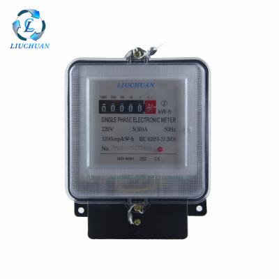 China DDS791 Energy Meter Constant Full Size Electronic Type Single Phase Energy Meter for sale