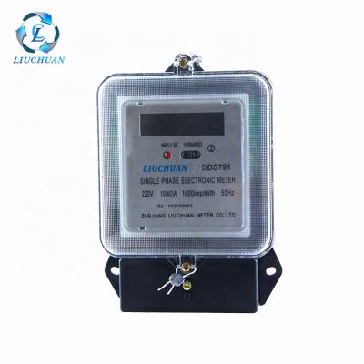 China Single phase medidor intelligent energy meter calculation DDS791 for sale