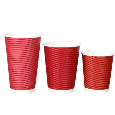 China Food Grade Disposable Customized Disposable Paper Cups With Plastic Lid for sale