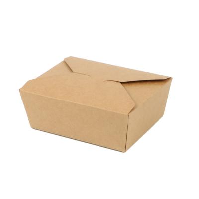 China Wholesale Custom Disposable Disposable Kraft Paper Boxes For Fast Food for sale