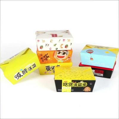 China Custom Disposable Fried Chicken Disposable Paper Box With Your Own Logo for sale