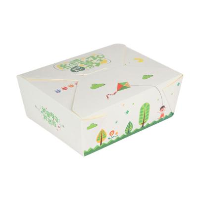 China Custom Disposable Food Grade French Fries Chicken Disposable Paper Boxes for sale