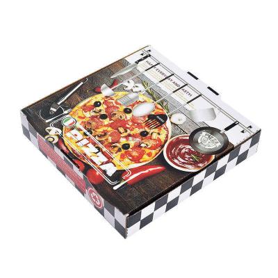 China Recyclable Custom Wholesale Folding Paper Pizza Box With Your Own Logo for sale