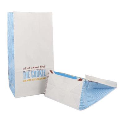 China Wholesale Custom Logo Portable Toast Bread Snack Kraft Paper Bag Recyclable for sale