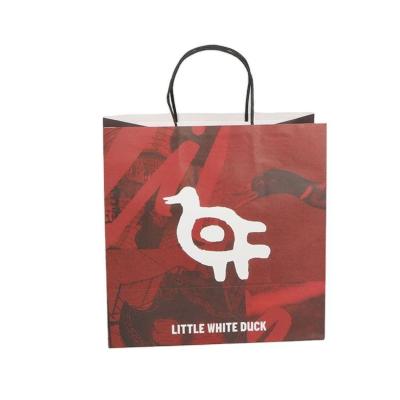 China Recycled Materials Customize Design Luxury Gift Wrapping Paper Shopping Bags With Your Own Logo for sale