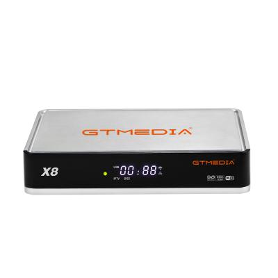 China 2020 New GTMEDIA X8 Multi-stream DVB S2/S2X SCART SAT TV HD IPTV lauched X8 set top box for sale