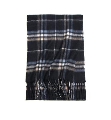 China High Quality Soft Feeling Winter Fashion 100% Cashmere Plaid Scarf for sale