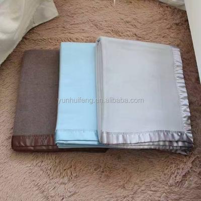 China European and American style very soft high quality cashmere reversible blanket for sale