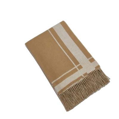 China 100% Double Sided Warm Daily Life Cashmere Blanket for sale