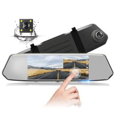 China 7.0' 7 inch Touch Screen Dash Cam Car Front Display Touch Screen Dash Cam and Rear Camera Night Vision Car Camera Recorder Full HD 1080p Driver for sale