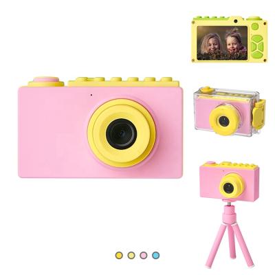 China Low MOQ Factory Design Mini Children Kids Game Digital Cute Cute Function Recording Camera With Waterproof Case For Christmas Gift Set for sale