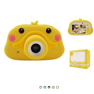 China Function ABS Silicone Recording Case Toys Dual Lens DSLR Toys Plastic Electronic Kids Camera Rabbit Ear Digital Camera Toys For Kids Camera for sale