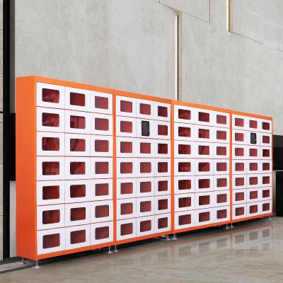 中国 0.8-1.2mm Galvanized Sheet New Design Parcel Delivery Locker Intelligent Pickup Heating Share Storage Delivery Food Locker 販売のため