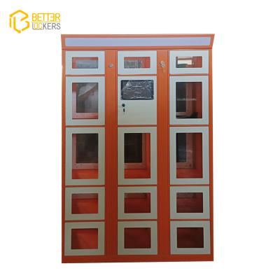 中国 Best Selling 0.8-1.2mm Galvanized Double Sided Sheet Restaurant Food Locker Restaurant Cabinet Smart Electronics 販売のため