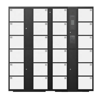 China Custom 0.8-1.2mm Galvanized Sheet Smart Package Storage Cabinet Automated Electronic Parcel Delivery Drop Locker For Express Mail for sale