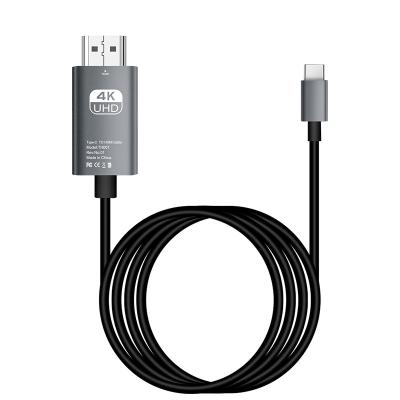 China COMPUTER New 2m USB3.1 To HDMI/HDTV AV TV Cable Adapter 4k  Type C to HDMI cable 4K 60hz adapter for laptop phone for sale