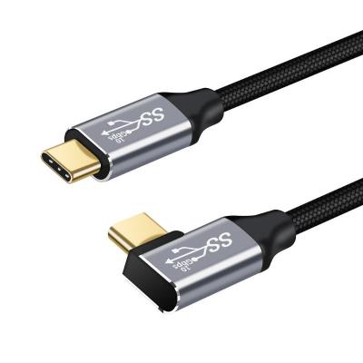 China Mobile Phone OEM Gold plated Braided wire Aluminum case 100W PD Fast Charging Cable Type 10Gbps 8K 60HZ USB Gen2 Type  C to Type C USB cable for sale