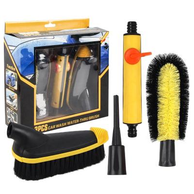 China High Efficiency New Arrival Vehicle Tools Design Wheel Brush Removable Car Wash Brush Kit for sale