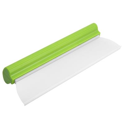 China Living Room Bathroom Kitchen Office Wiper Blade Scraper Quick Drying Soft-T-Bar Silicone Water Blade Dry Squeegee For Shower Doors Window Windshield for sale