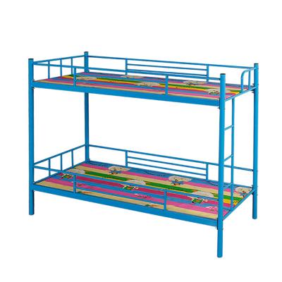 China Steel Rising Bunk Bed (Other) Metal Frame Adjustable Bunk Bed Boarding Apartment With Steel Plate Dorm Bed for sale