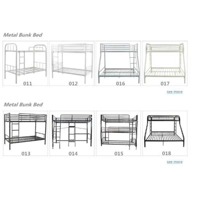 China New Double Size Free Sample Collapsible Cheap Wholesale Design Good Quality Metal Steel Heavy Duty Bunk Bed for sale