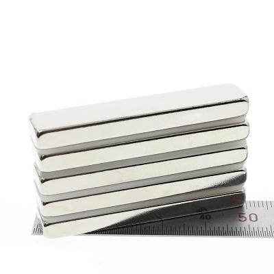 China Industrial magnet customized back earth neodymium magnet manufacturers, high quality n55 150mm 6 inch neodymium magnetic bar magnet for sale