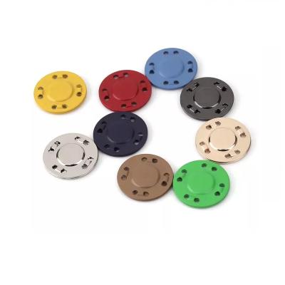 China Industrial Magnet High Quality Rare Earth Custom Magnet Buttons Clothes With Hole for sale