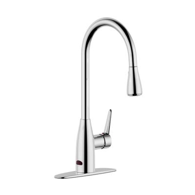 China Electric Faucets Water Saving Pull Out Smart Infrared Kitchen Faucet With Sensor for sale