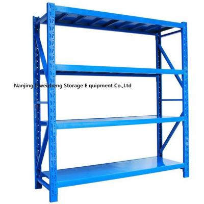 China Corrosion Protection Factory Supply Storage Medium Duty Rack Warehouses Metal Shelving Steel Rack for sale