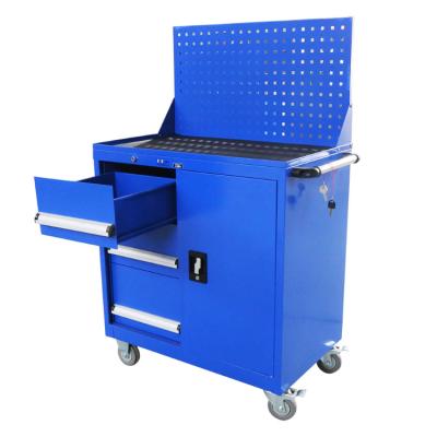 China (Size) Adjustable Heavy Duty Rolling Tool Cabinet Work Bench Tool Cart For Factory for sale