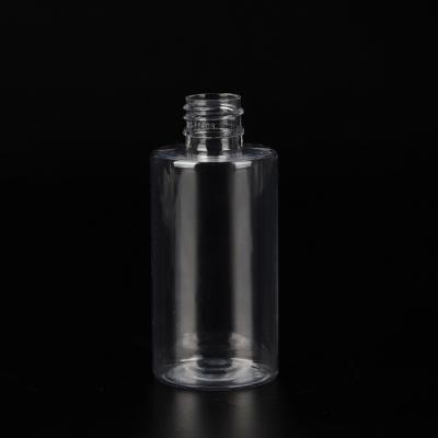 China Round 80ml Plastic Color Customized BEAUTY PACKAGING PET Cylinder Plastic Spray Bottle Plastic Bottle With Pump Dispenser Cap for sale