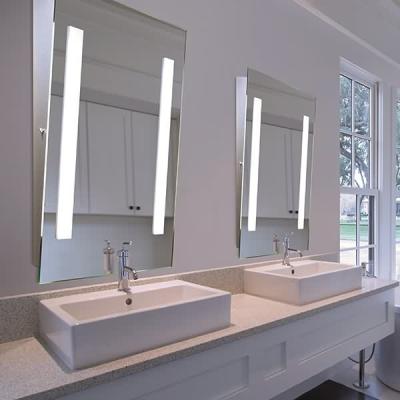 China Factory Direct Sale Modern Norhs Bathrooms Vanity Brushed Nickel Stainless Steel Framed Mirrors for sale