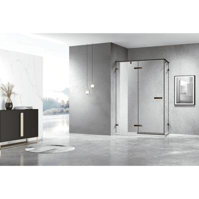 China Modern Hot Selling Custom Bathroom Dry Wet Leave Shower Enclosure Tempered Glass Door for sale