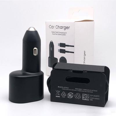 China High Speed High Quality PD Car Charger For Samsung 45W A+C Super Fast Charger USB C Car Charger For Samsung iPhone for sale