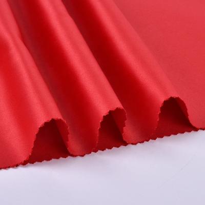 China Wholesale Stretch Satin Silk Fabric For Wedding Dress High Density 100% Polyester Duchess Satin Fabric for sale