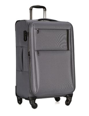 China EVA Padding Twill Nylon Fabric Soft Travel Luggage With Mute Double Wheels for sale