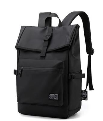 China Height 44cm Black Business Travel Backpack For Work And College Bsci Certified for sale