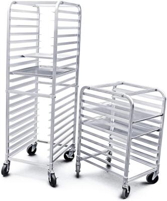 China Sustainable Commercial Grade Aluminum Sheet 20-Tier Pan / Roll Pan Rack, 26