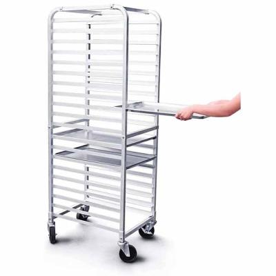 China Kitchen-Storage-Accessories Restaurant 20 Tiers Making Tray Cake Trolley Stainless Steel Single / Bakery Cooling Trolley Oven Single Row Tray Rack Bake Factory for sale