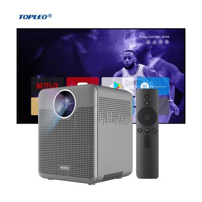 China Short Throw Topleo 1gb 8gb Led Mini LCD Projector Android 9.0 1080p 4k Smart Video Android Projectors for sale