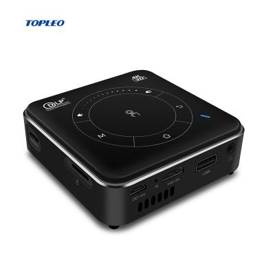 China Pico Topleo Latest Portable Led Android 9 Digital Video DLP Projector With Hdmi Usb Wifi Internal Speaker Projector for sale