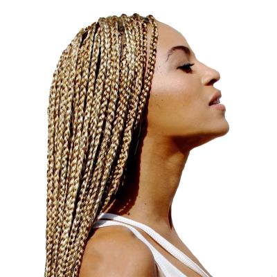 China Box Braid Wig 613 Blonde Color Full Lace French Lace 100 Hair Box Braid Lace Wig for sale