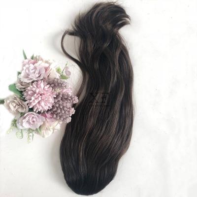 China High Quality 100% Human Hair 100% European Virgin Remy European Human Hair Wholesale 12 Inches Ponytail Clips In for sale