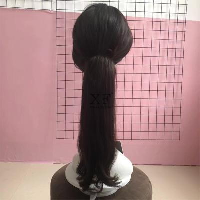 China 100% Remy European Human Hair Fast Delivery 100% European Virgin Hair Ponytail Clips In For Women for sale