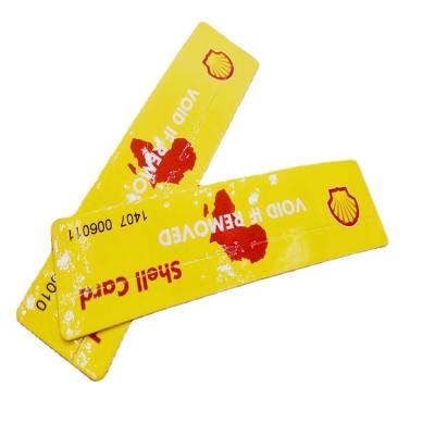 China Tamper evident smart windshield RFID label 110x36mm rfid windshield tag for truck for sale