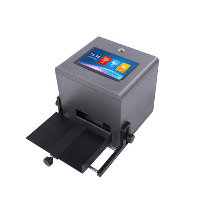 China Garment Shops Touch Screen Inkjet Batch Code Coding Quick Dry Static Tabletop Digital Printer for sale