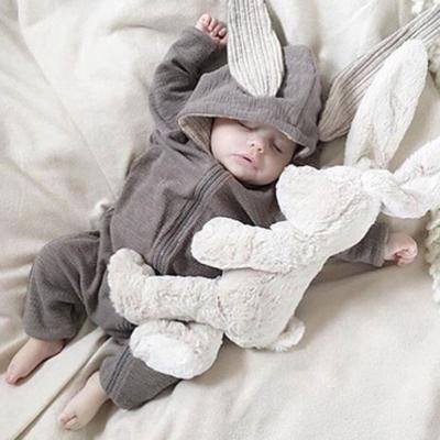 China Infant Rompers Cotton Hoodie Girl Newborn Fashion Costume Boys Infant Outfits Autumn Newborn Baby Clothes Polyester/Cotton Spring Bunny for sale