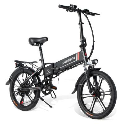 China Aluminum Alloy Wholesale 48V/10Ah 7S Disc Brake LCD Spoke Rim Foldable Electric Bicycle E-Bike for sale